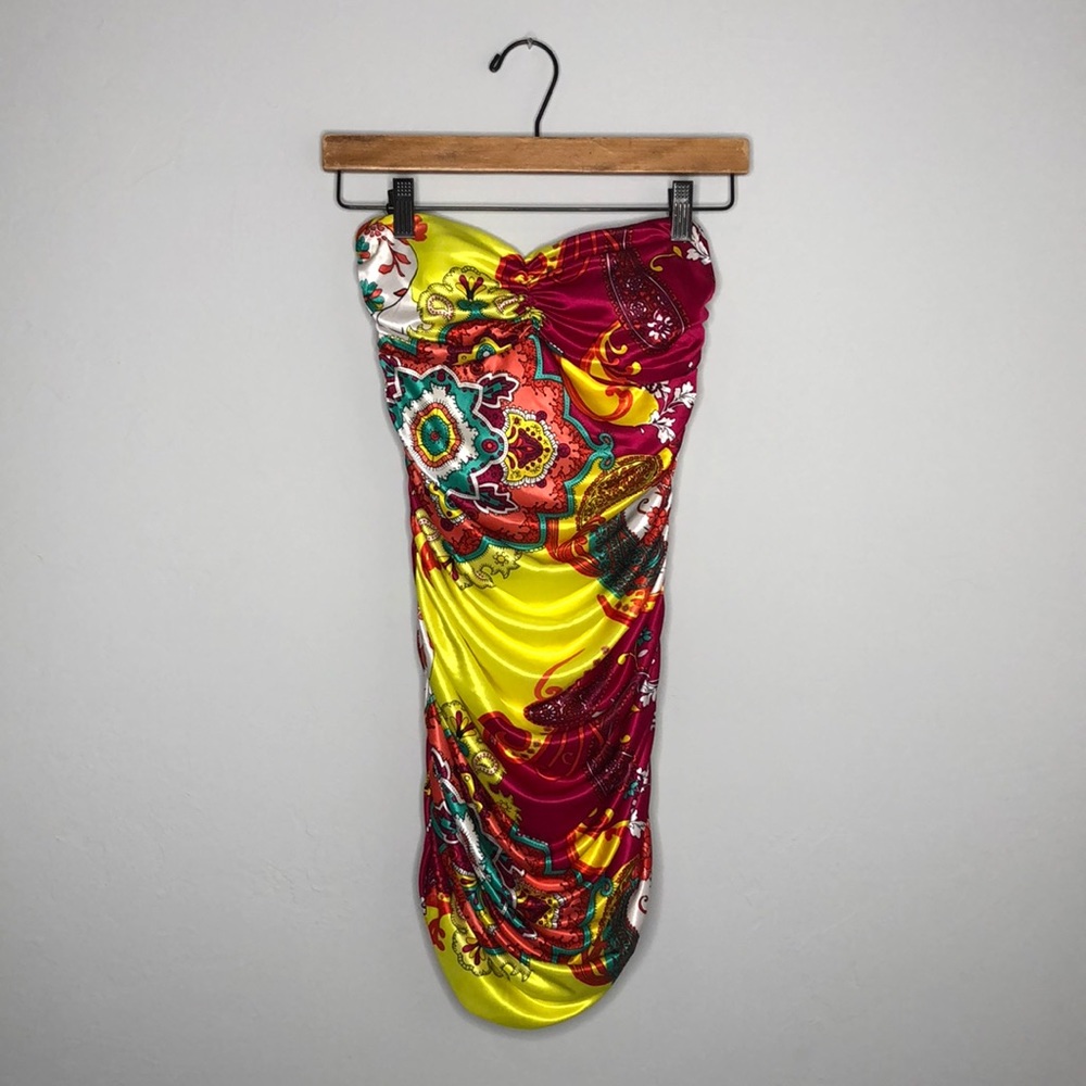 Freshine Neon Strapless Dress